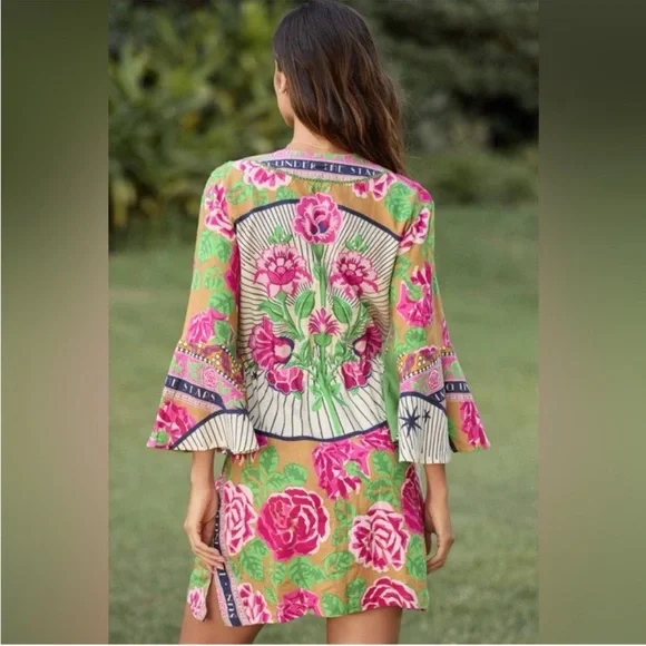 NWT Maaji Cerise Linen CoverUp Dress